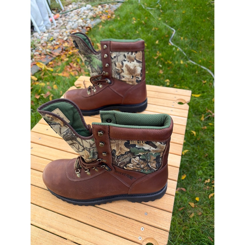 Wolverine Mens 13 Gore-Tex Thinsulate Ultra Camo Leather Hunting Boots 03848
